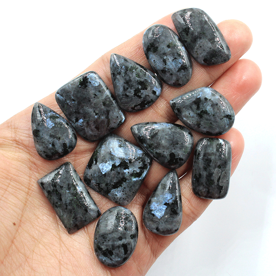 Natural stone Larvikite crystal Mix Shape Loose Gemstone Cabochon healing crystal gemstone All shapes Cabochon wholesaler