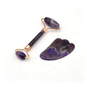 gua sha massage Natural Amethyst massage roller & footwear tool gua sha scraping massage tool