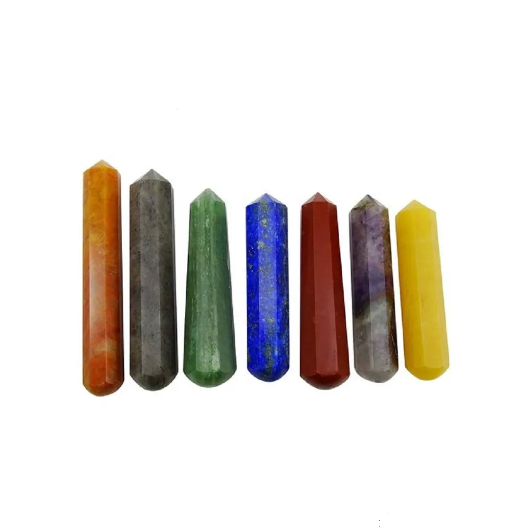 crystal wand Mixed stone Wand for Women Kegel Exercise Natural Body and healing crystal Yoni Massage wand Wholesale