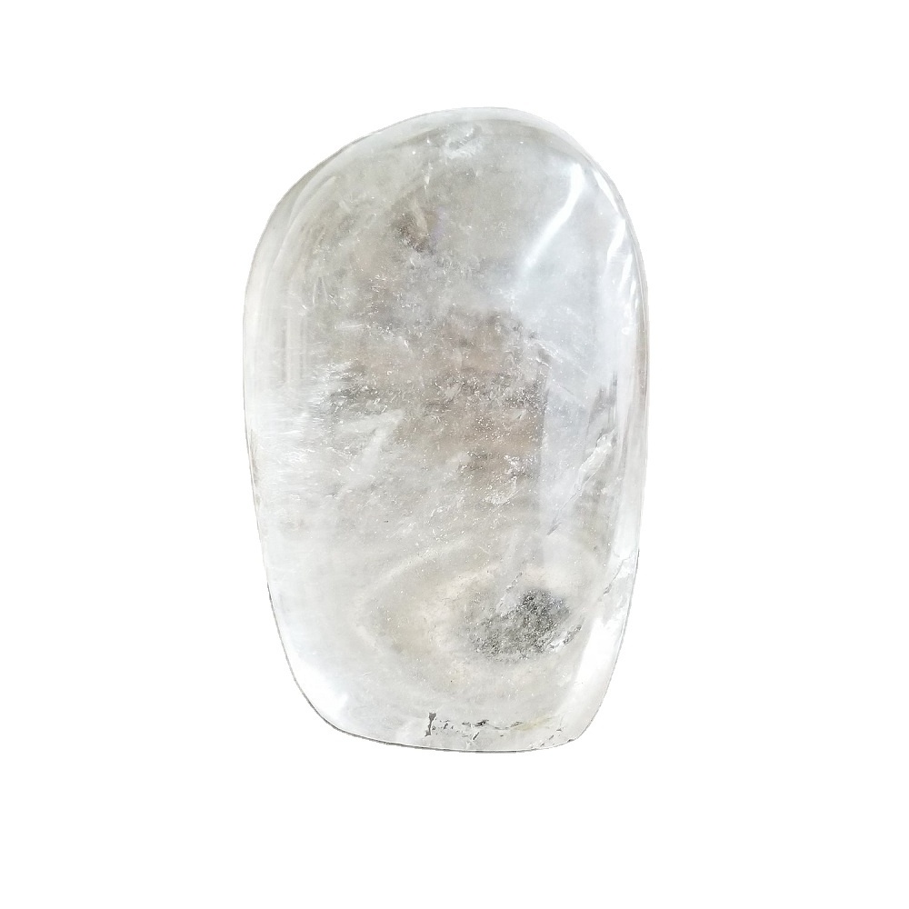 Natural freeform standing clear crystal freeform Rock Polished Stone crystal freeform standing healing Palm Stone wholesale