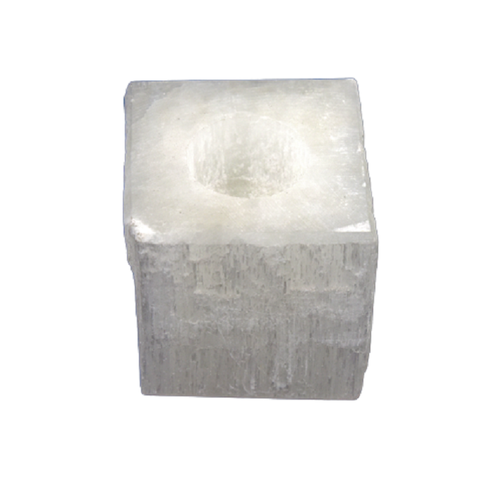 natural stone candle holder Selenite natural agate candle holder gemstone crystal reiki healing Wholesaler Supply