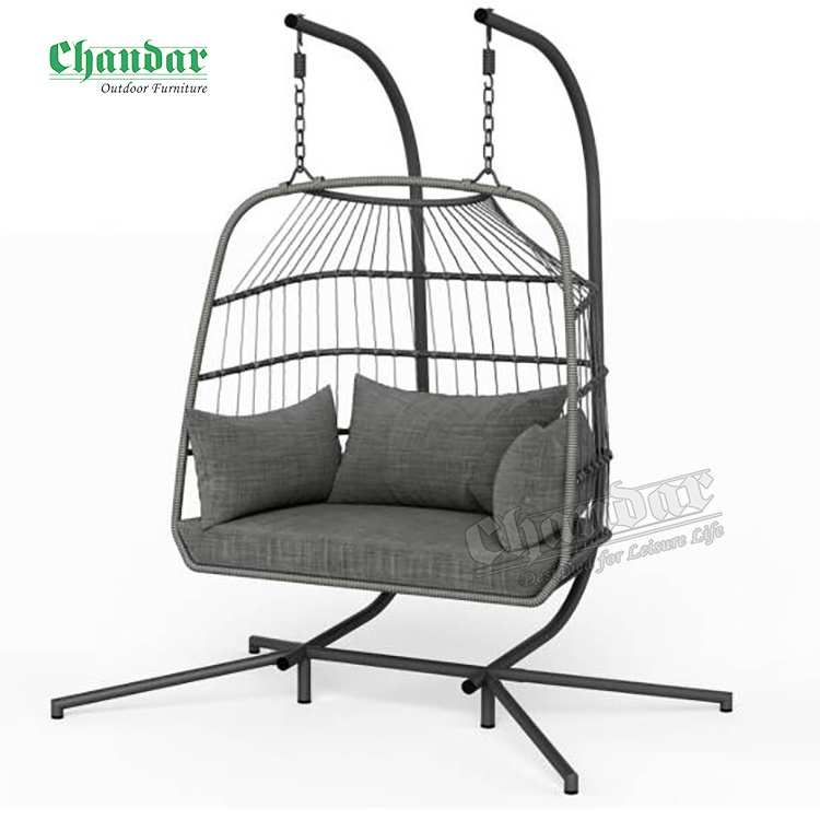 Outdoor Furniture Garden Patio Swing Chair As Sofa Chair Garden Metal Hanging Chair