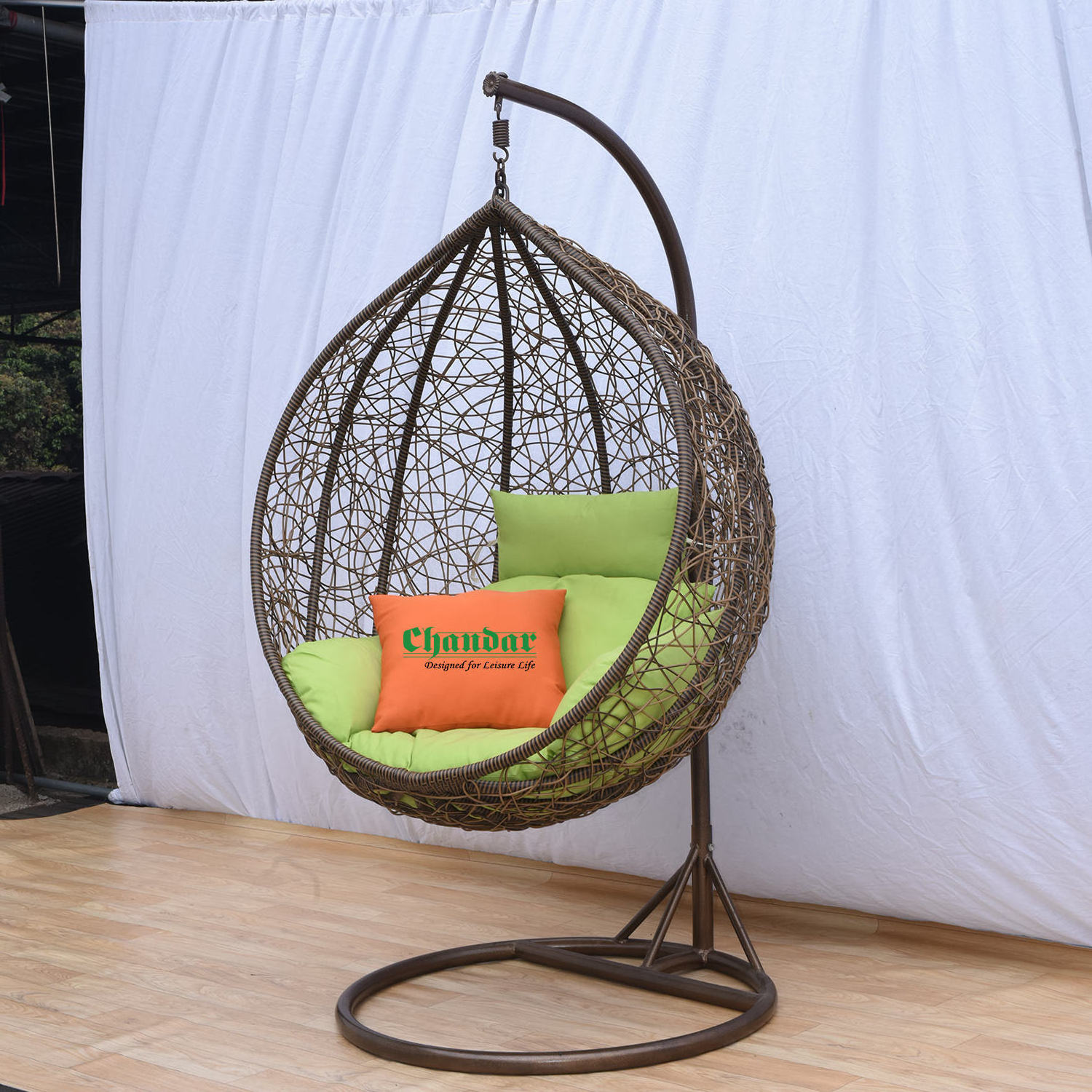 High Quality Rattan Wicker Egg Swinging Chairs Factory Delivery Patio Outdoor Camping Swing Chair