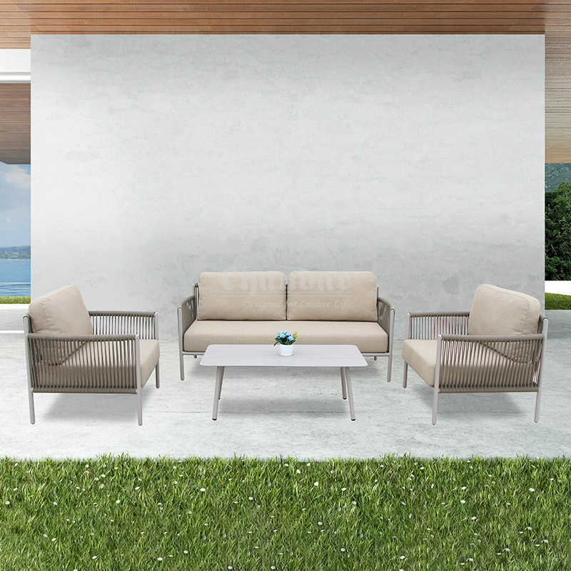 Outdoor Furniture Set Lounge Garden Sofa Outside Furniture Pool Deep Seat Outdoor Alu Sofa