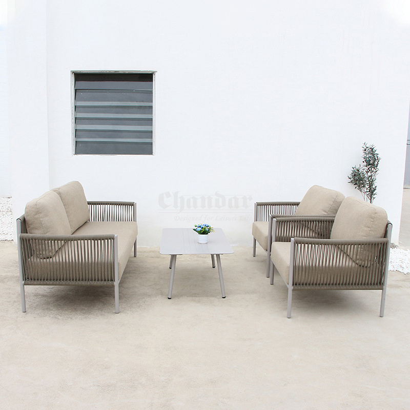 Outdoor Furniture Set Lounge Garden Sofa Outside Furniture Pool Deep Seat Outdoor Alu Sofa