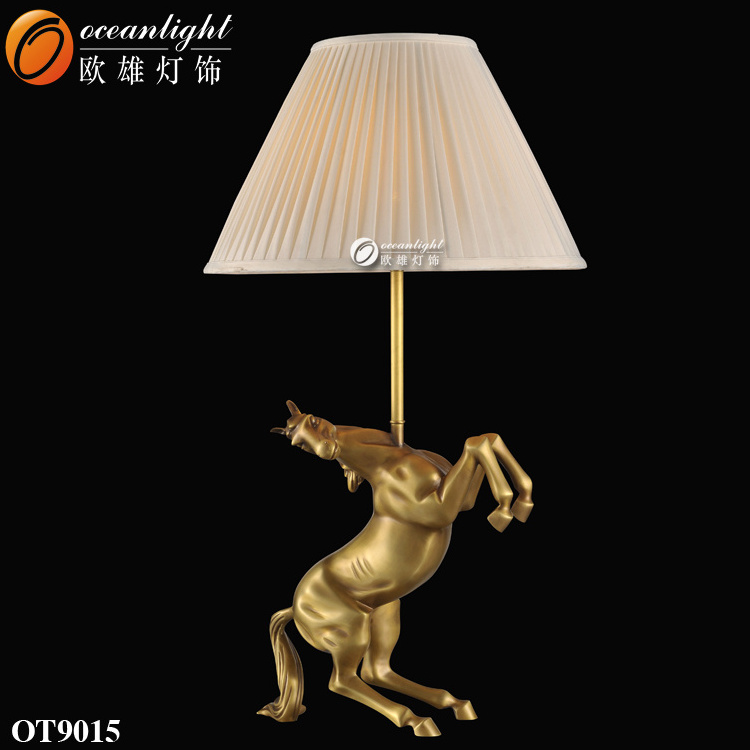 OT9008 Table Lamp Hotel Table Lamp Antique Brass Lion Table Lamp