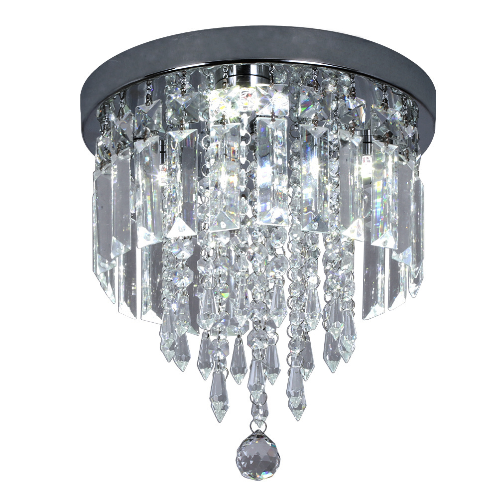 Modern Flush Mount Mini Bedroom Hallway Bar Kitchen Bathroom Crystal Ceiling light