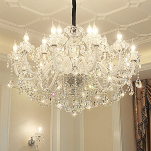 Luxury Crystal Chandeliers Modern Glass Hanging Lamps Living Room Hotel Decorative Ceiling Lighting Pendant Chandelier Lights