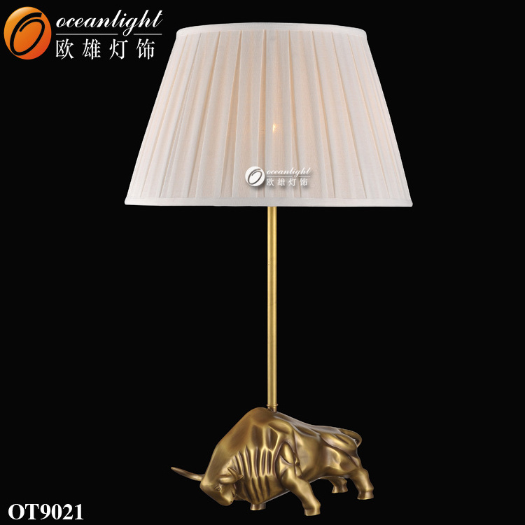 OT9008 Table Lamp Hotel Table Lamp Antique Brass Lion Table Lamp