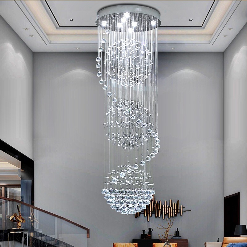 Luxury Modern Classic Chandelier Hotel Application Lobby Flush Mount Large Crystal Chandeliers