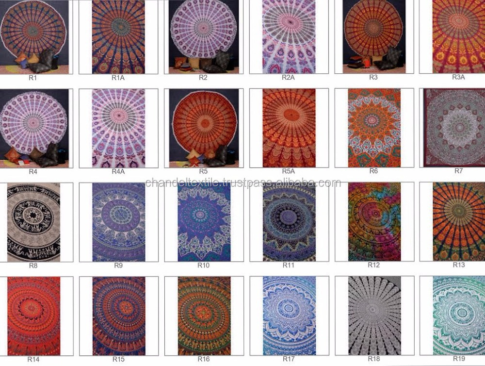 Mandala Tapestry Wall Hanging Blanket Tapestries Indian Mandala ELEPHANT Queen Large Bedding Size Wall Tapestry decor Wholesale