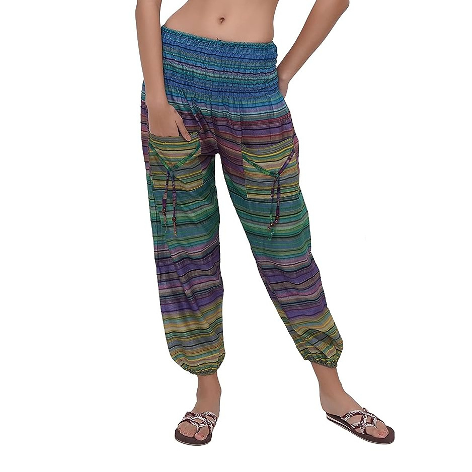 3 TIie Dye Harem Yoga Pants Trouser Baggy Gypsy Ginie Ali baba Trouser Aladdin elastic pant cotton gypsy yoga pant forTrouser