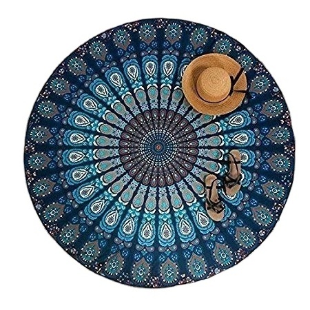 mandala Round tapestry Wall Hanging Beach Throw Towel Yoga Mat 72