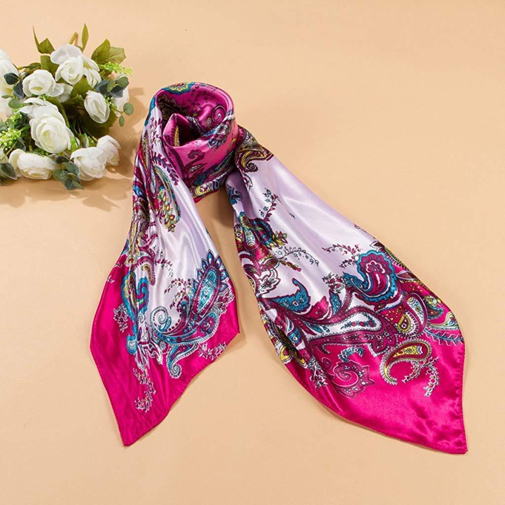 Indian Designer Silk Scarf Wraps Shawl Hijab Stoles Scarves Printed Recycled Soie Satin silk  Summer India Fashion Scarf