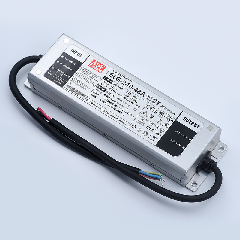 Meanwell ELG 75W 100W 150W 200W 300W 24V 12V 48V IP67 Dimmable Constant Voltage Strip Lighting Power Supply Led Driver