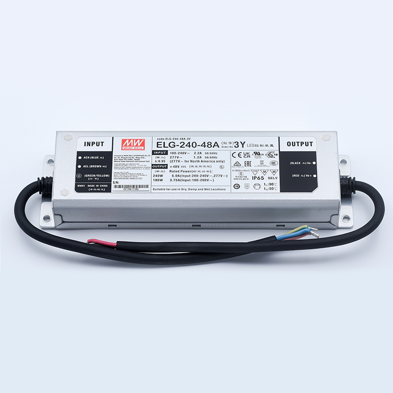 Meanwell ELG 75W 100W 150W 200W 300W 24V 12V 48V IP67 Dimmable Constant Voltage Strip Lighting Power Supply Led Driver