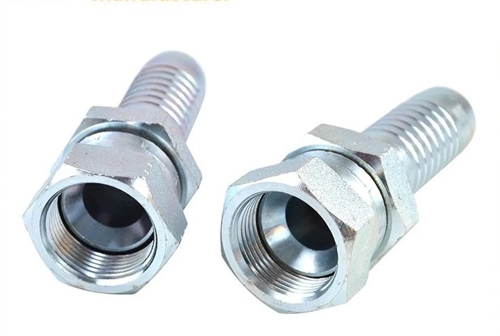 Professional hydraulic hose fitting crimped ferrule carbon steel