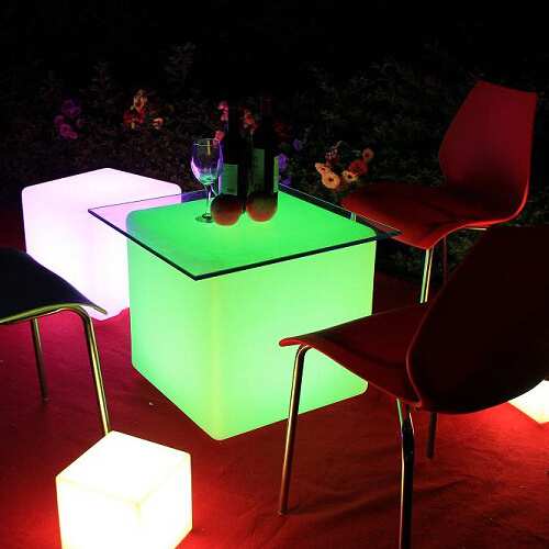 20X20cm Drink Club Bar Party Multi Color Light Up Led Glow Luminous Cube