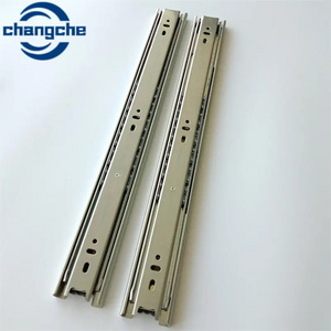 Universal 35 mm  Normal Drawer Slide Rails  3 fold Ball Bearing Slide for Cabinet