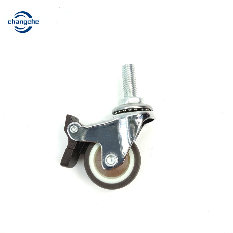 China Manufacturer Hard Floor Castors 360 Degree Double Caster Furniture Office Chair Universal Wheel