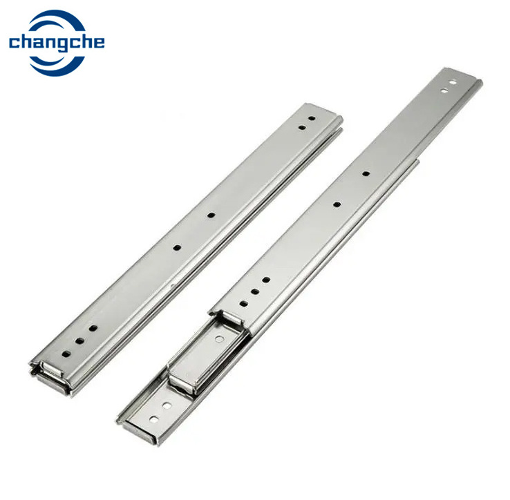 1.5mm High Density Thickened Drawer Slides Industrial Grade Solid Steel Ball Bearing Drawer Slides