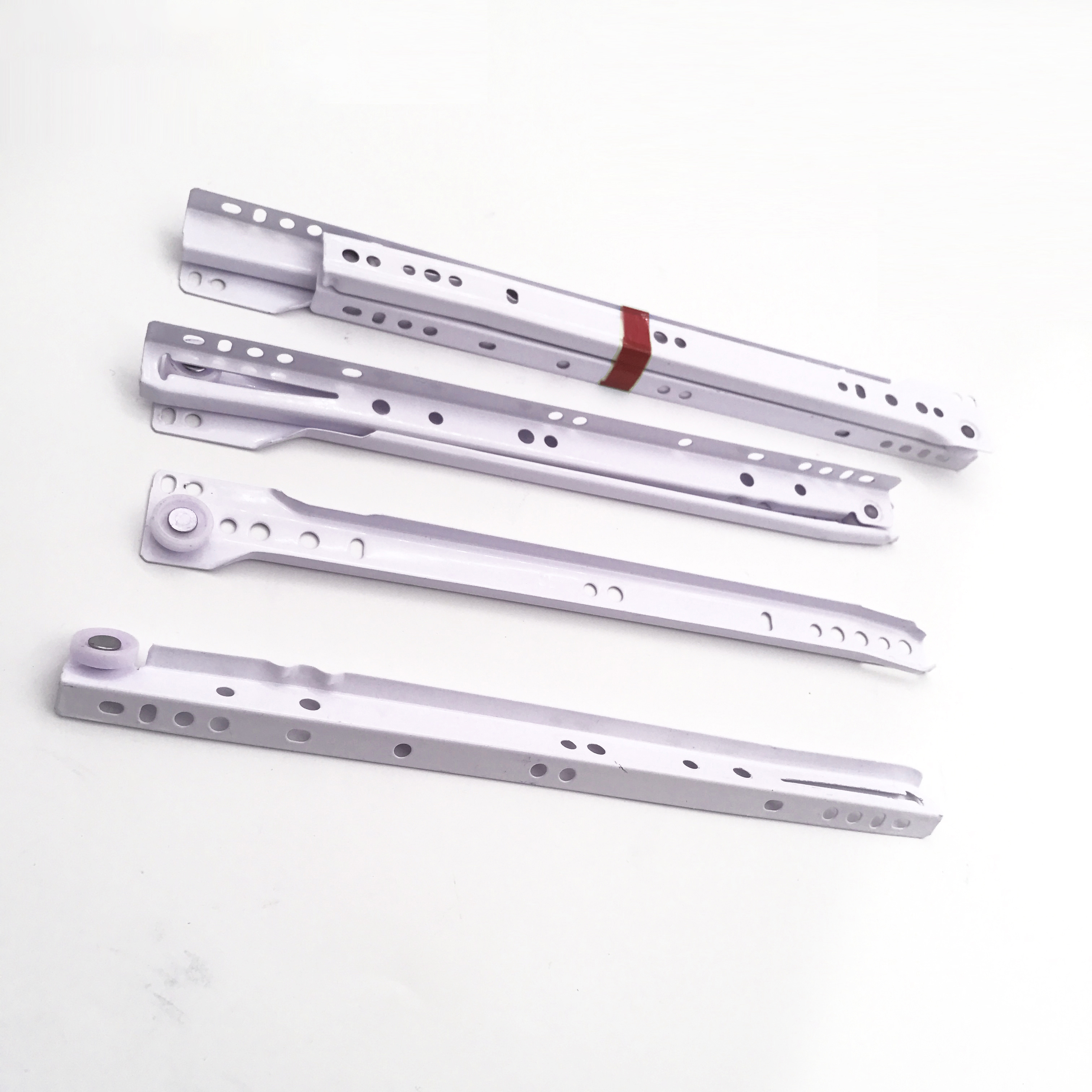 Powder Coating Slide Powder Coated White Euro Bottom Mount Drawer Slides for Drawer