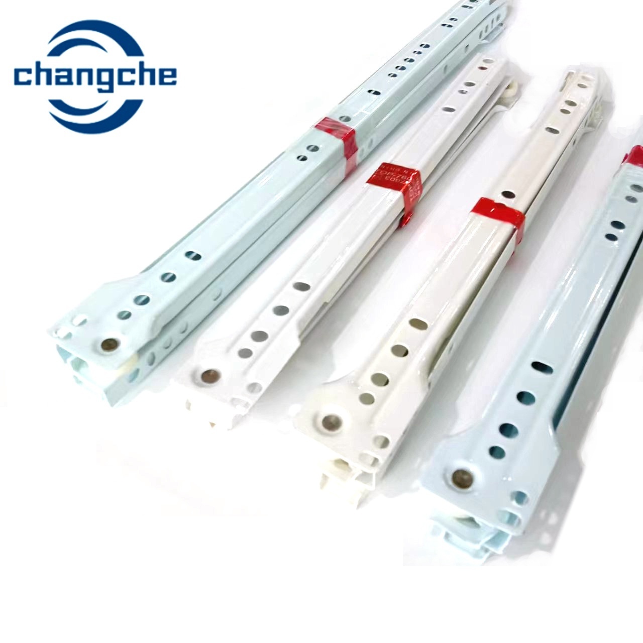 CHANGCHE Good Price  Euro Self-Closing Slide Rails Furniture Drawer Slide Roller Slide With Powder Coating