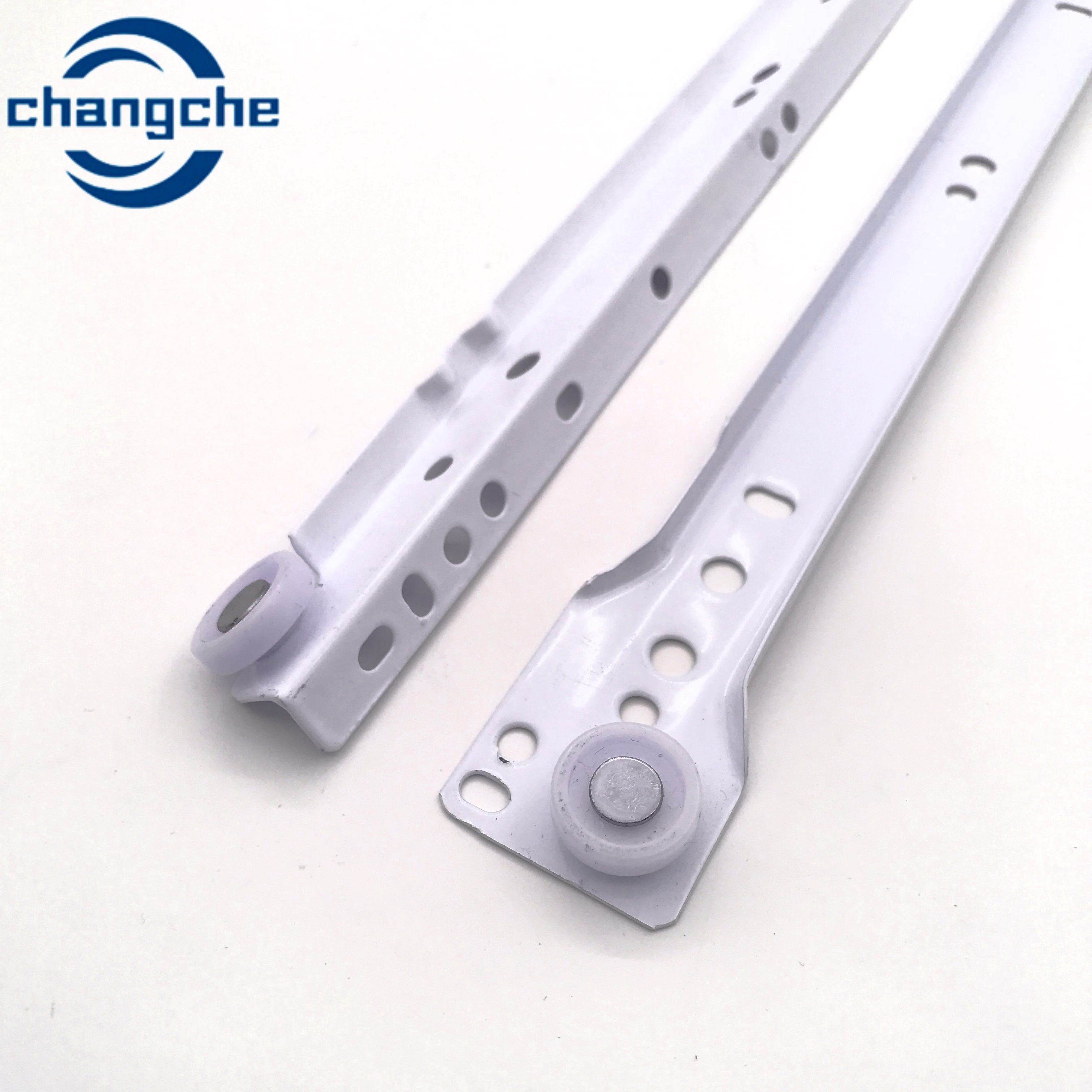 Furniture Hardware FGV Type Slide Kitchen Cabinet  Euro Self-Closing Type Drawer Slide Roller Slide With Powder Coating