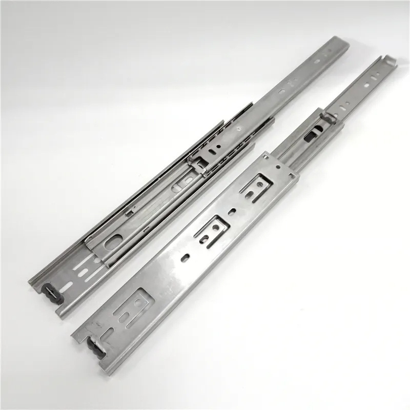 2024 Hot Selling full extension soft close stainless steel drawer slides ball bearing drawer slide