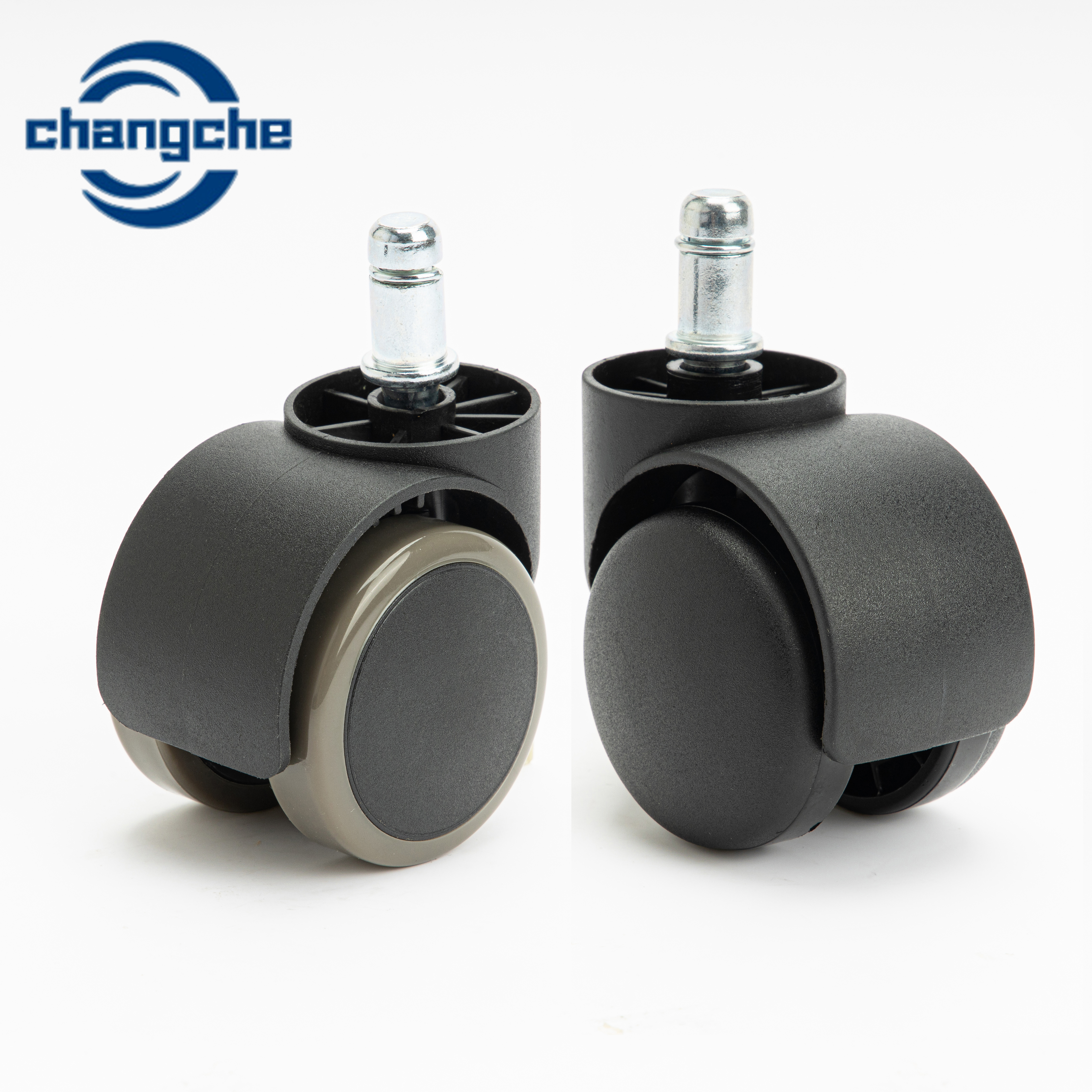 Good Quality 50mm furniture plastic swivel wheels chair parts office chair casters for hardwood floors