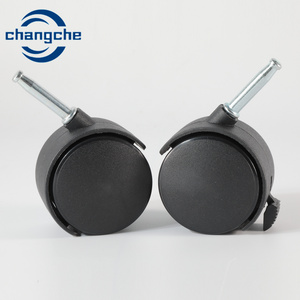 Chinese Factory Stainless Steel Stem Hand Cart Casters Nylon Rubber Durable Furniture Casters