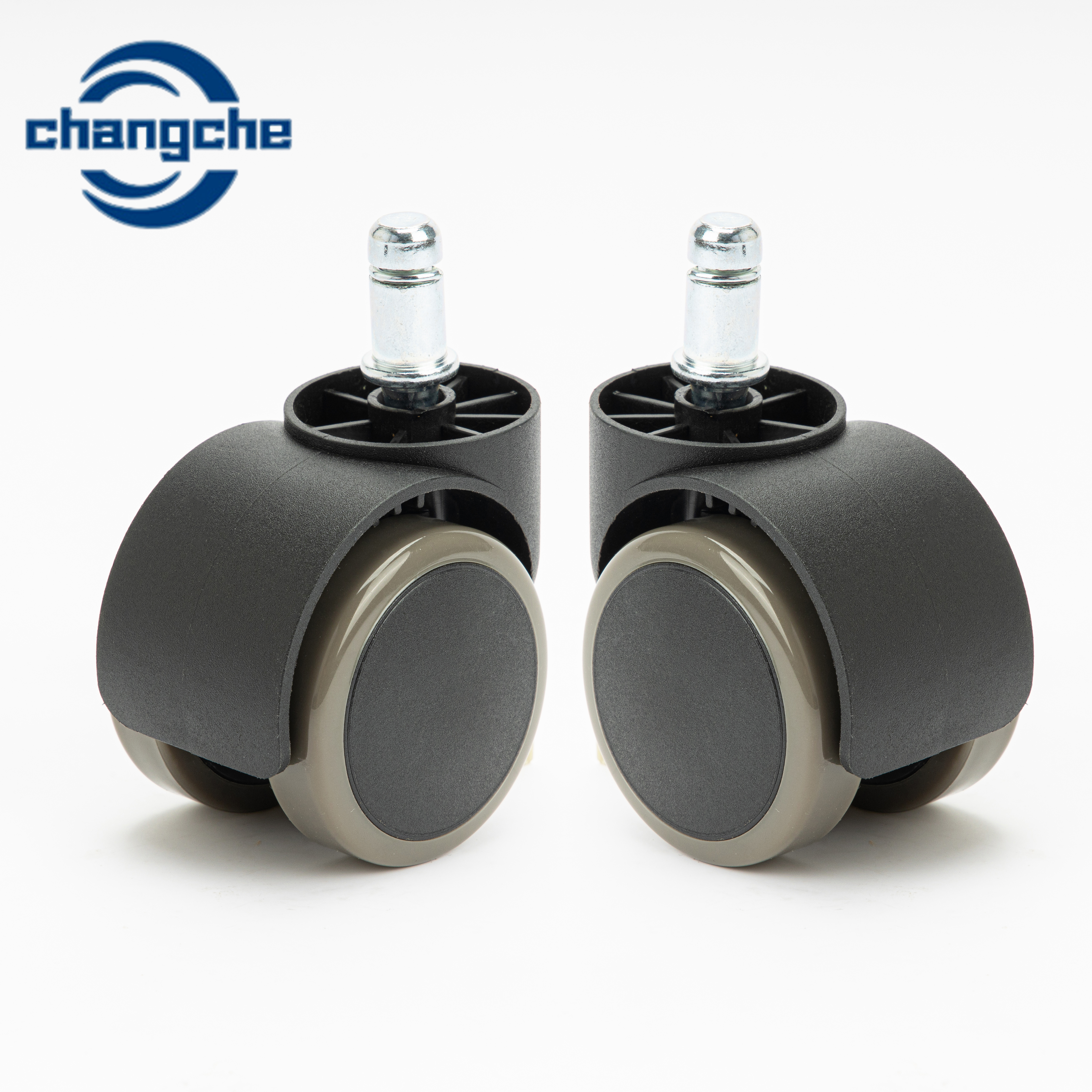 Good Quality 50mm furniture plastic swivel wheels chair parts office chair casters for hardwood floors