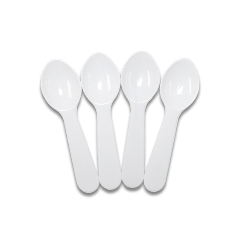 Hot sale custom disposable plastic drop shape Small dessert spoon ice-cream scoop