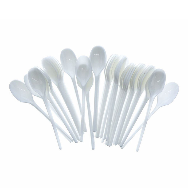 Hot sale custom disposable plastic drop shape Small dessert spoon ice-cream scoop