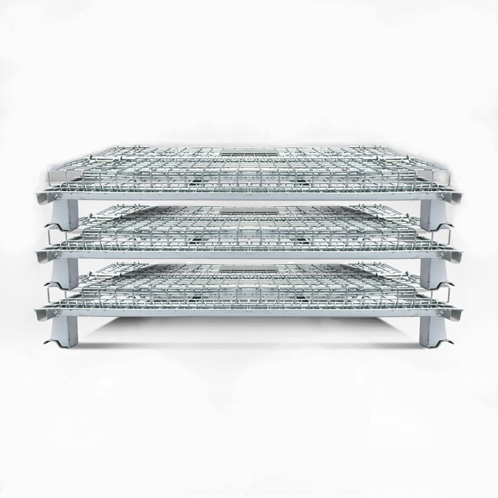 Heavy-Duty Zinc Finished Steel Wire Mesh Stillage Cage with Lids for Warehouse Cargo & Storage Equipment