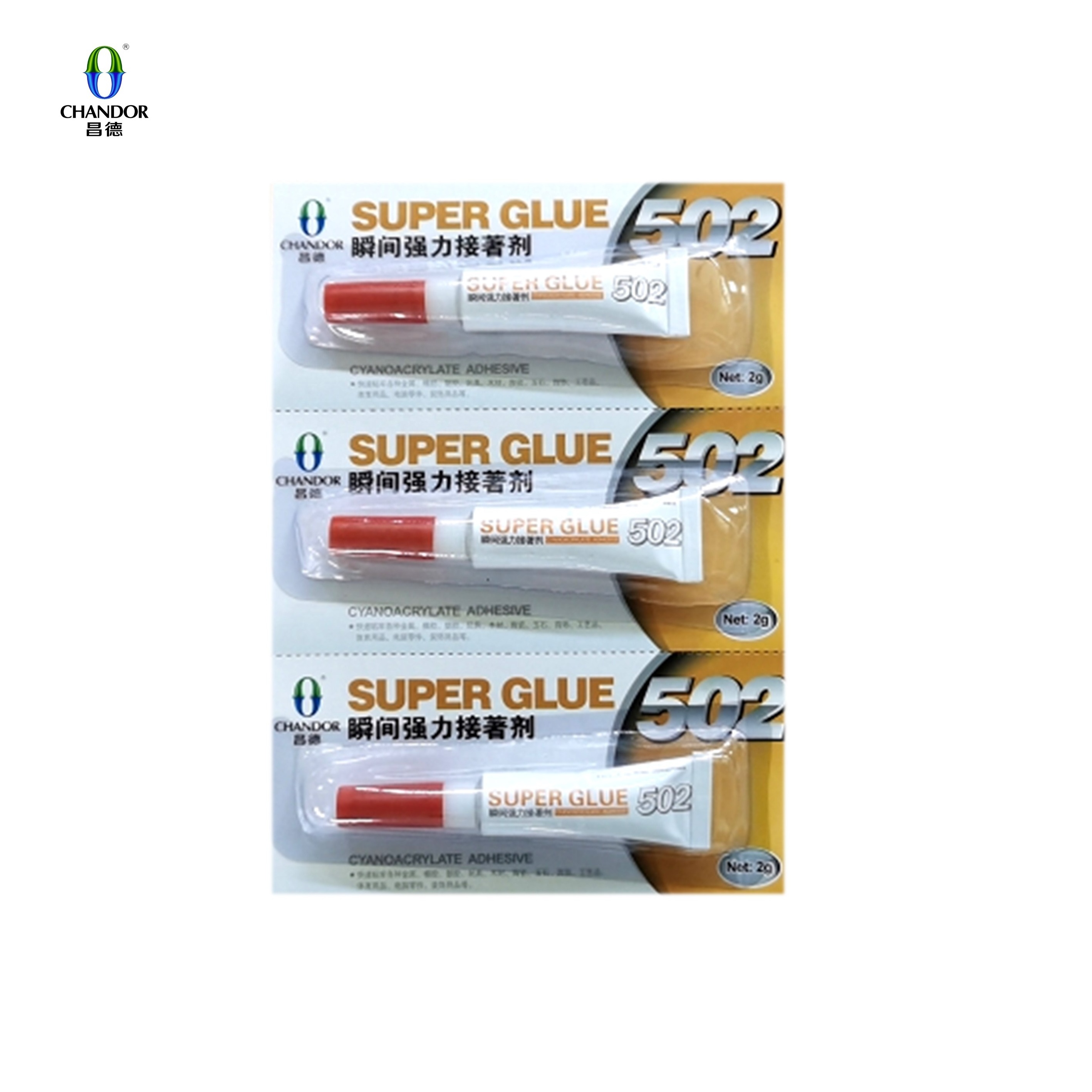 2g 502 Super Glue Cyanoacrylate adhesive  bonding with metal/glass/wood/leather/ceramics/rubber