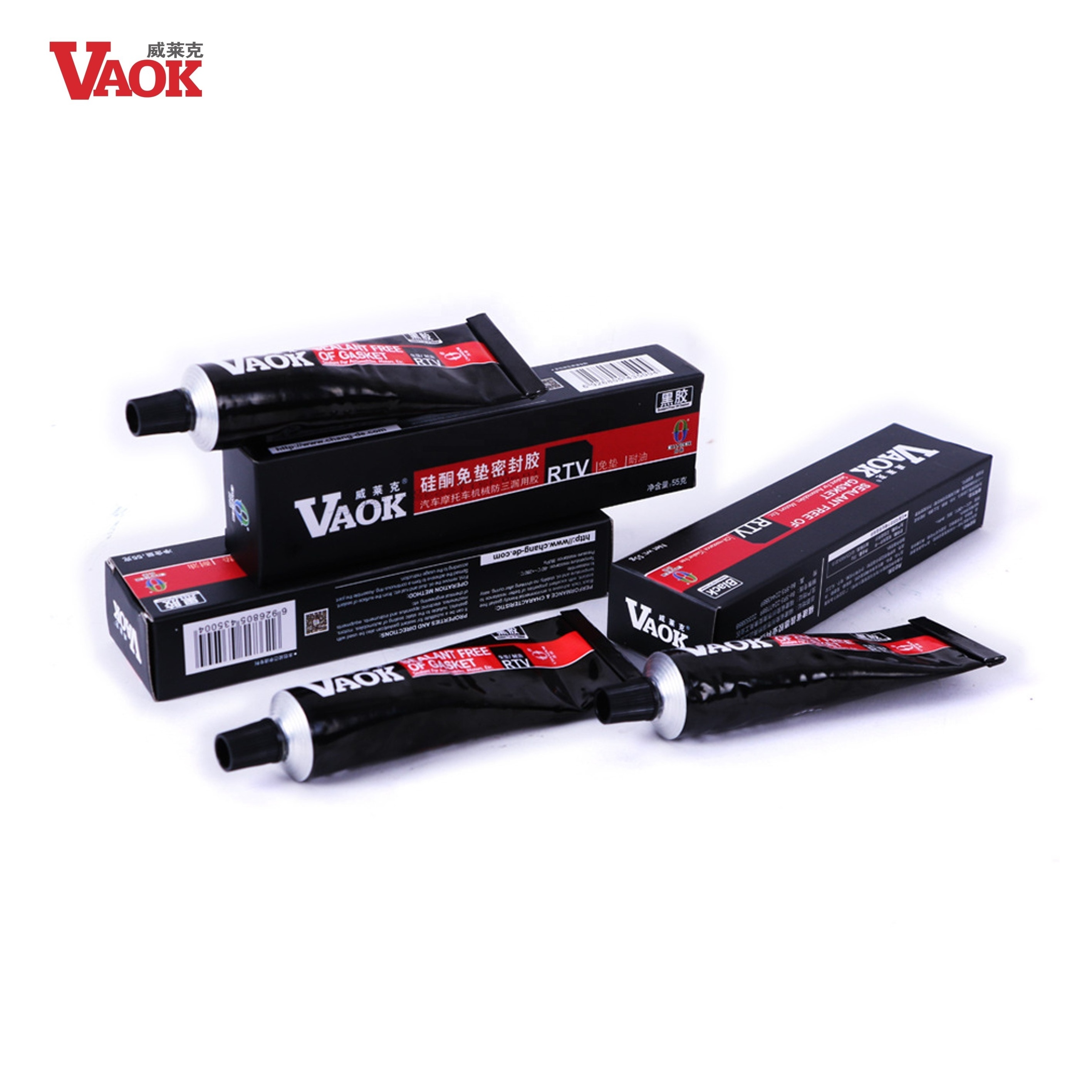 VAOK 55g  high temp resist  3 colors RTV Silicone sealant Gasket Maker  for auto,machinery industry