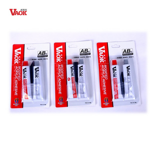 Wholesale VAOK 5 min fast cure 20g Acrylic AB glue  modified acrylic adhesive for metal plastic wood ceramics