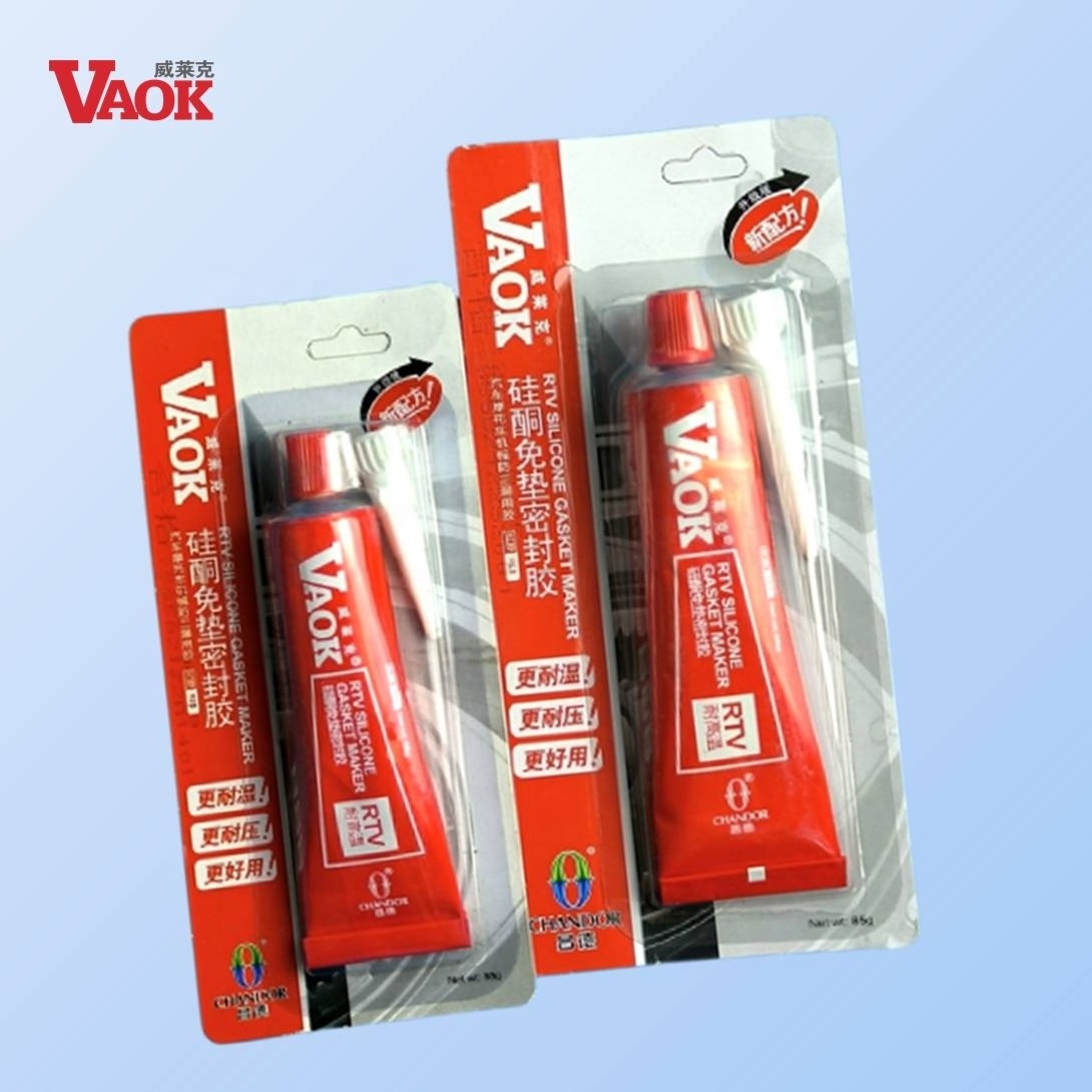 55g VAOK  85g  high temp RTV Silicone flange sealant Gasket Maker adhesives Blue, Red, Silver, Black  for automobile