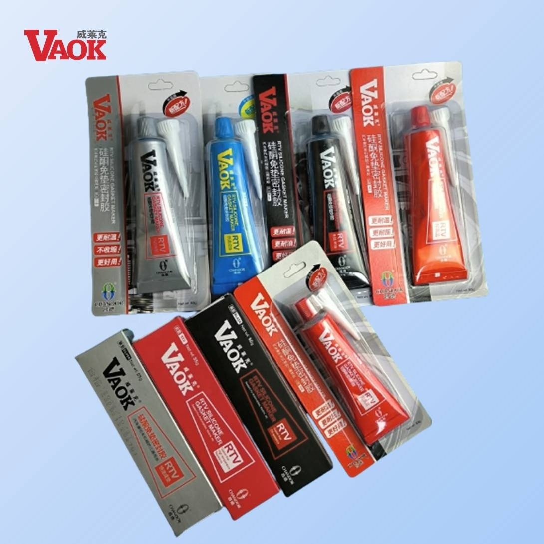 55g VAOK  85g  high temp RTV Silicone flange sealant Gasket Maker adhesives Blue, Red, Silver, Black  for automobile