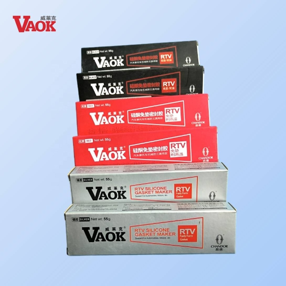 55g VAOK  85g  high temp RTV Silicone flange sealant Gasket Maker adhesives Blue, Red, Silver, Black  for automobile