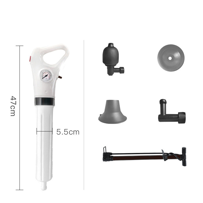 DS1967 Toilet Clog Remover Drain Unblocke Toilet Drain Plumb Plunger High Pressure Air Blaster Plunger Toilet Plunger