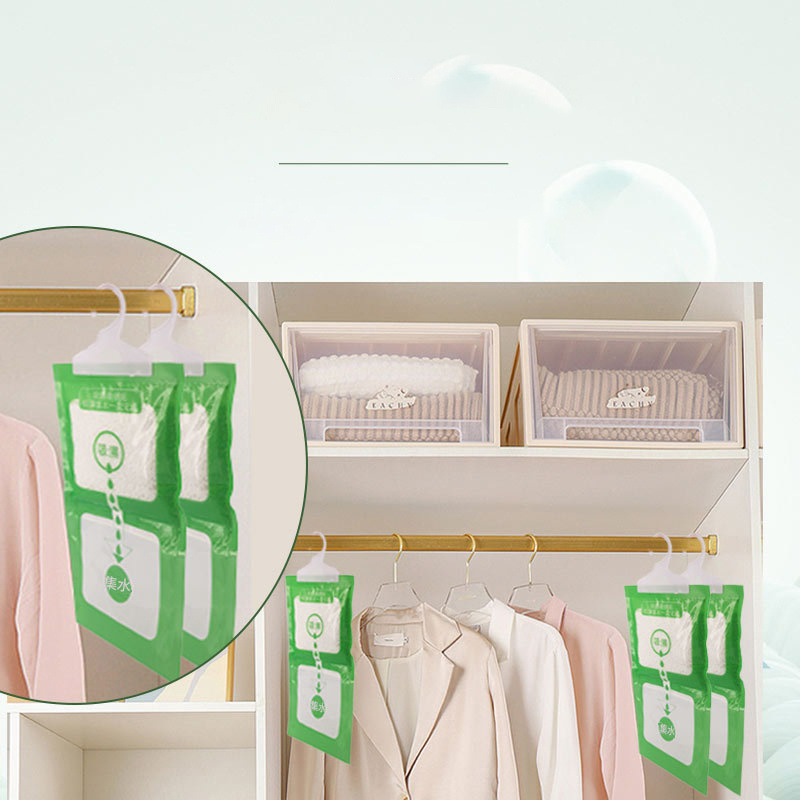 DS2664 Wardrobes Bathroom Moistureproof Hanging Bag Hanging Closet Dehumidifier Bag Hanging Moisture Absorber Hanging Bags