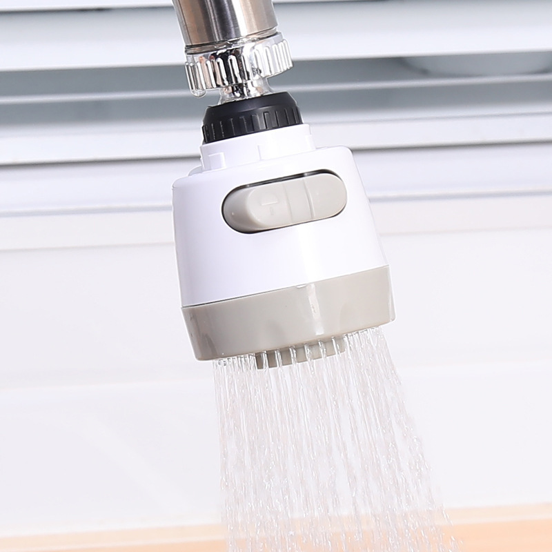 C283 360 Degree Rotatable Spray Head Tap Durable Faucet Filter Nozzle 3 Modes Water Saving Kitchen Bathroom Shower Sprayer Head