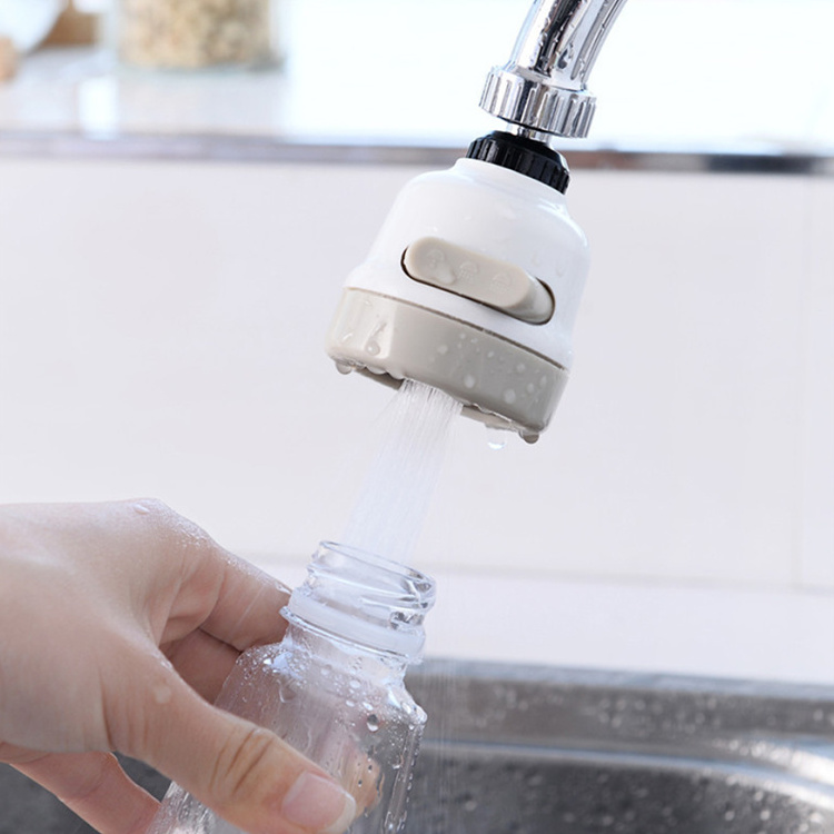 AA546 360 Degree Swivel Faucet Tap Aerator Diffuser Nozzle Faucet Splash-Proof Filter Kitchen 3 Gear Faucet Sprayer Head