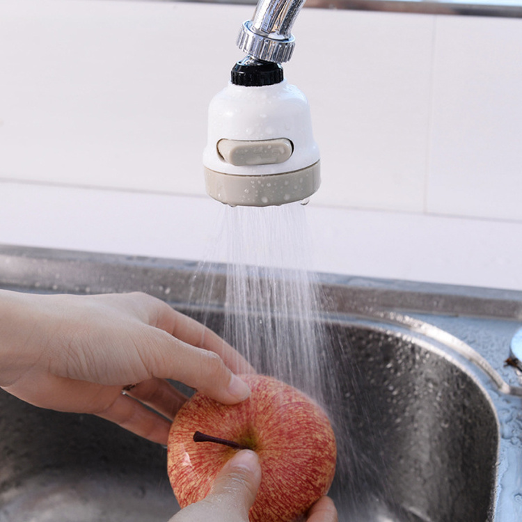 AA546 360 Degree Swivel Faucet Tap Aerator Diffuser Nozzle Faucet Splash-Proof Filter Kitchen 3 Gear Faucet Sprayer Head