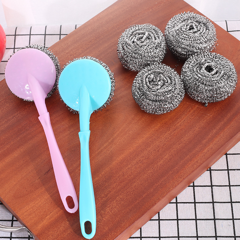 DS1603 Metal Kitchen Scrubbing Sponges Dishwashing Scouring Pads Stainless Steel Scrubbers for Cleaning Dish Steel Wool Scrubber