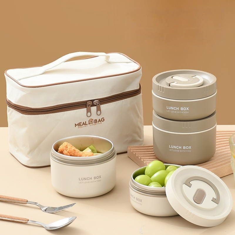 DS2127 Lunch Containers For Adults Bento Box Adult Lunch Box With Containers Included Stainless Steel Bento Box With Lunch Bag