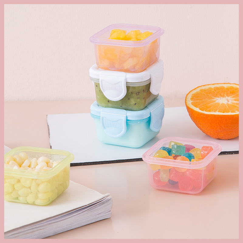 DS2098 Mini Salad Dressing Container  To Go Sauce Cups Condiment Containers with Lids Small Food Storage Containers with Lids