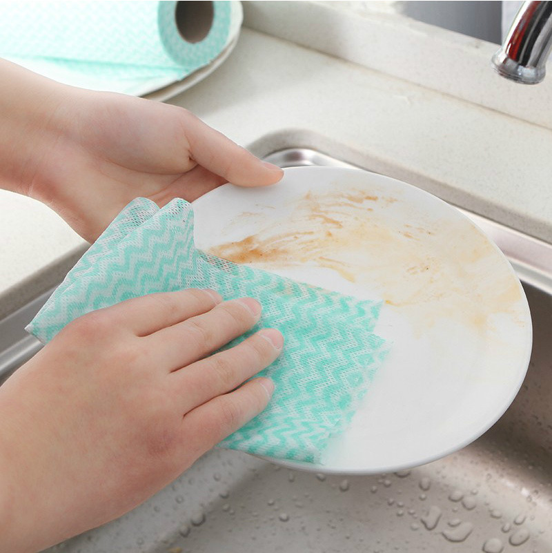 DS1583 Kitchen Dish Paper Towels Bulk Disposable Dish Cloths For Washing Dishes Non-woven Cleaning Cloths